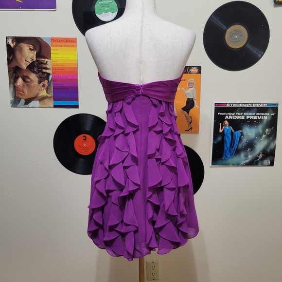 Faviana | Violet Ruffle Mini Dress - Picture 6 of 8